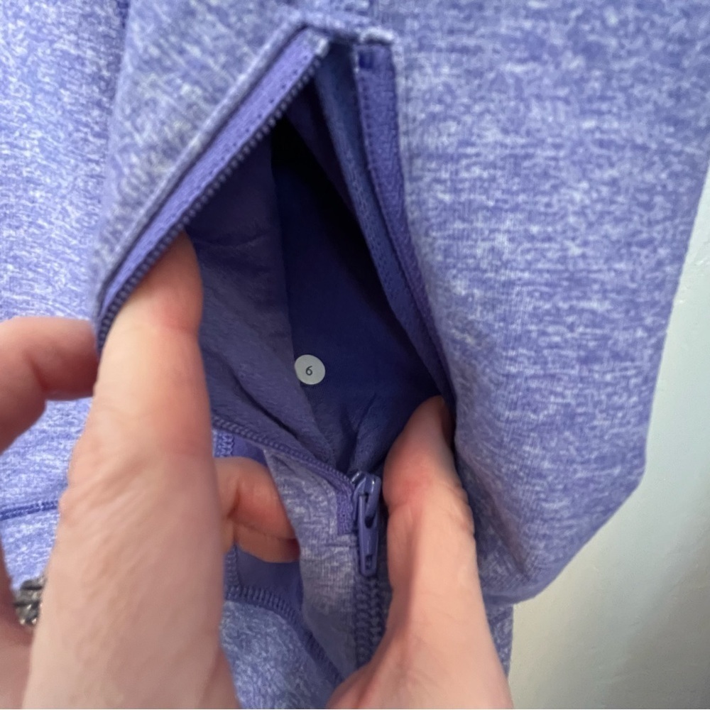 lululemon athletica Women's Stride Two-Tone Purple Utility Jacket Size 6 - Picture 8 of 9